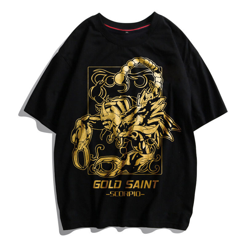 【買一送一】聖鬥士星矢t恤短袖2021夏新款十二星座潮牌純棉男女半袖上衣 【買一送一】聖鬥士星矢t恤短袖2021夏新款十二星座潮牌純棉男女半袖上衣