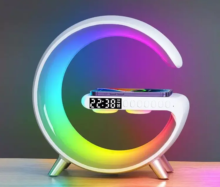 【日本高科技】多合一多功能無線充電音箱，帶氛圍小夜燈和鬧鐘，小小一個全都搞定！